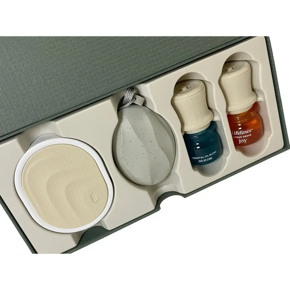 LIFELINES STRESS RELIEF GIFT SET IMMERSION SPA ESSENTIAL OIL BLEND DIFFUSER